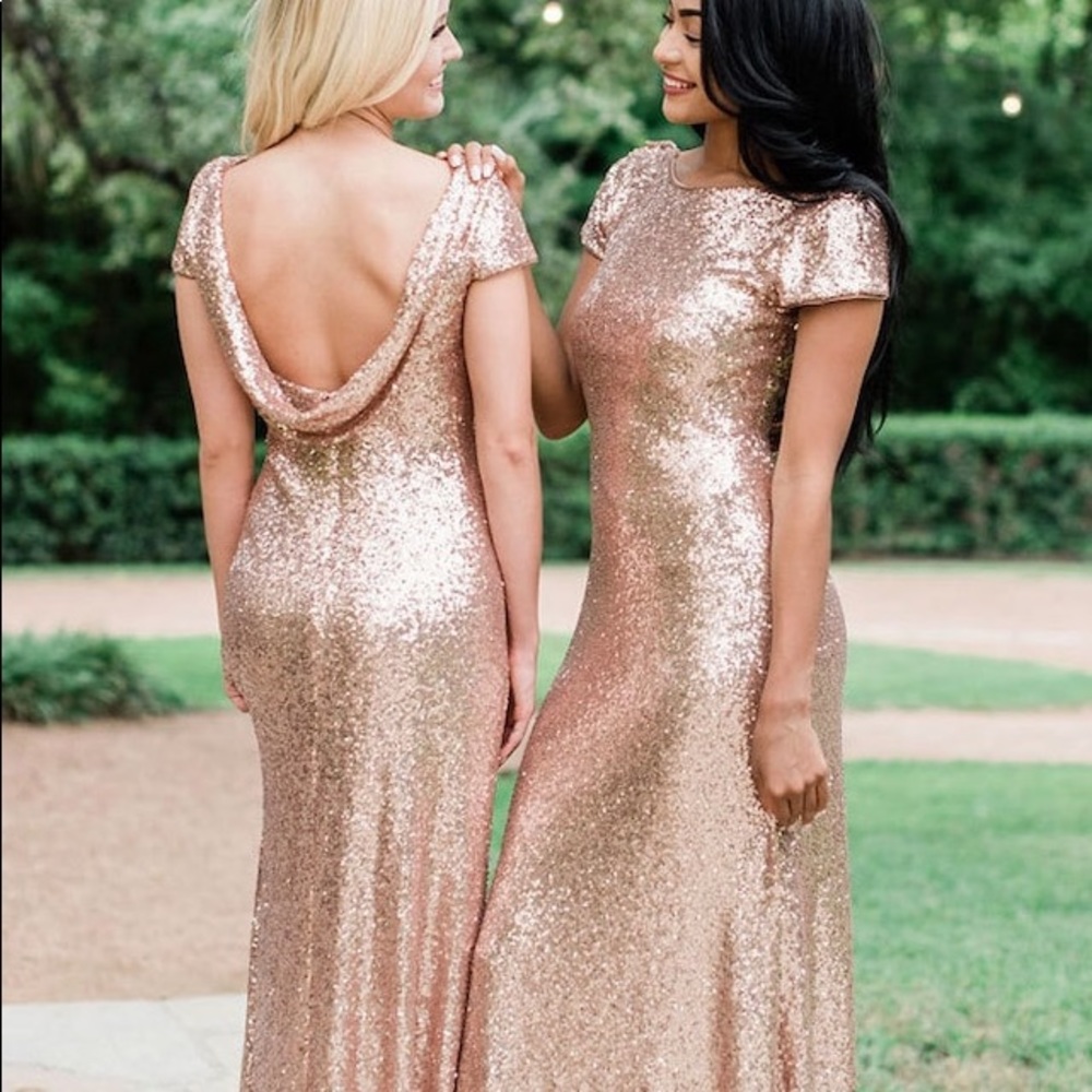Sequin bridesmaid dress